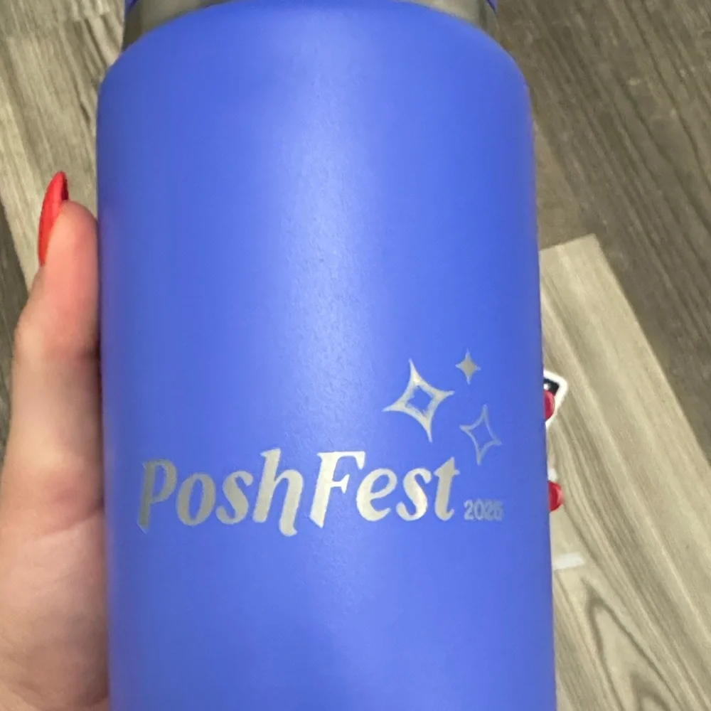 YETI Blue Rambler Bottle with Handle from Poshfest 2025 - Picture 2 of 7